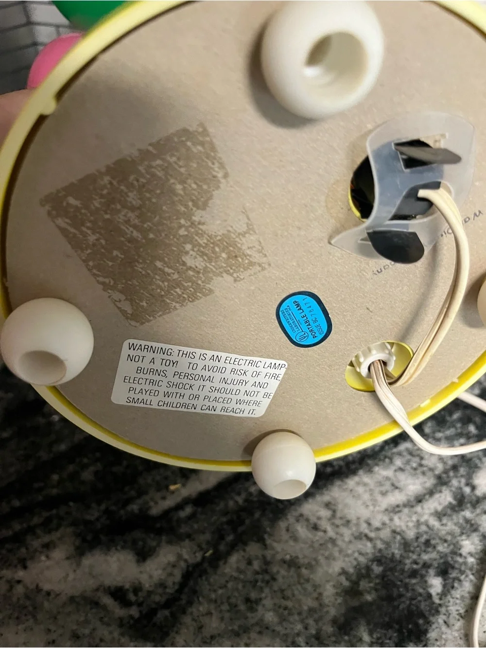 Vtg Mickey Mouse & Pluto Balloon Children's Lamp Light Nightlight